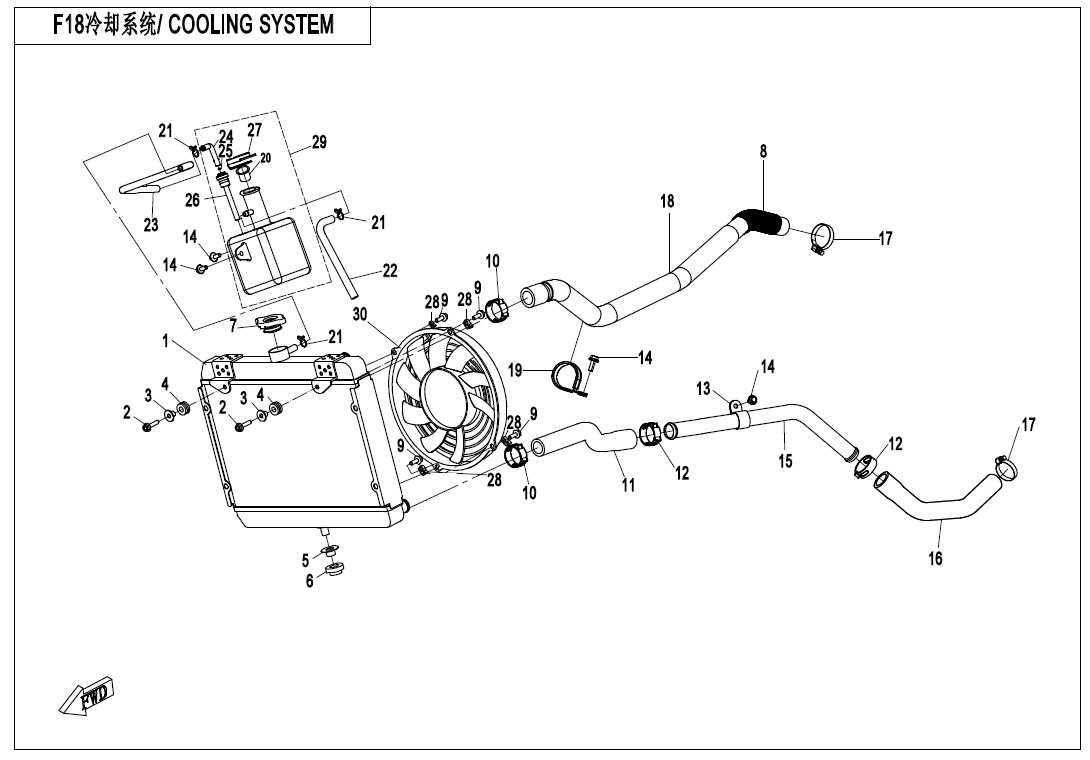 Picture of F18-A-V2 - COOLING SYSTEM(OLD)