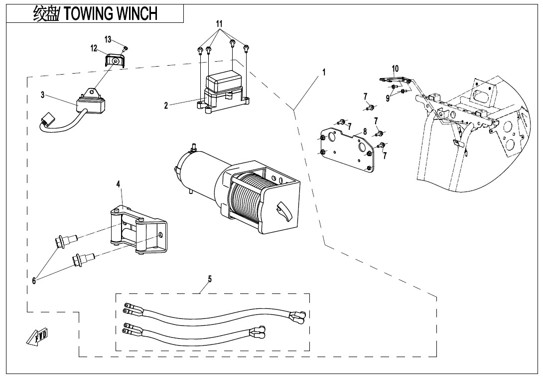 Picture of F15-2-V2 - TOWING WINCH