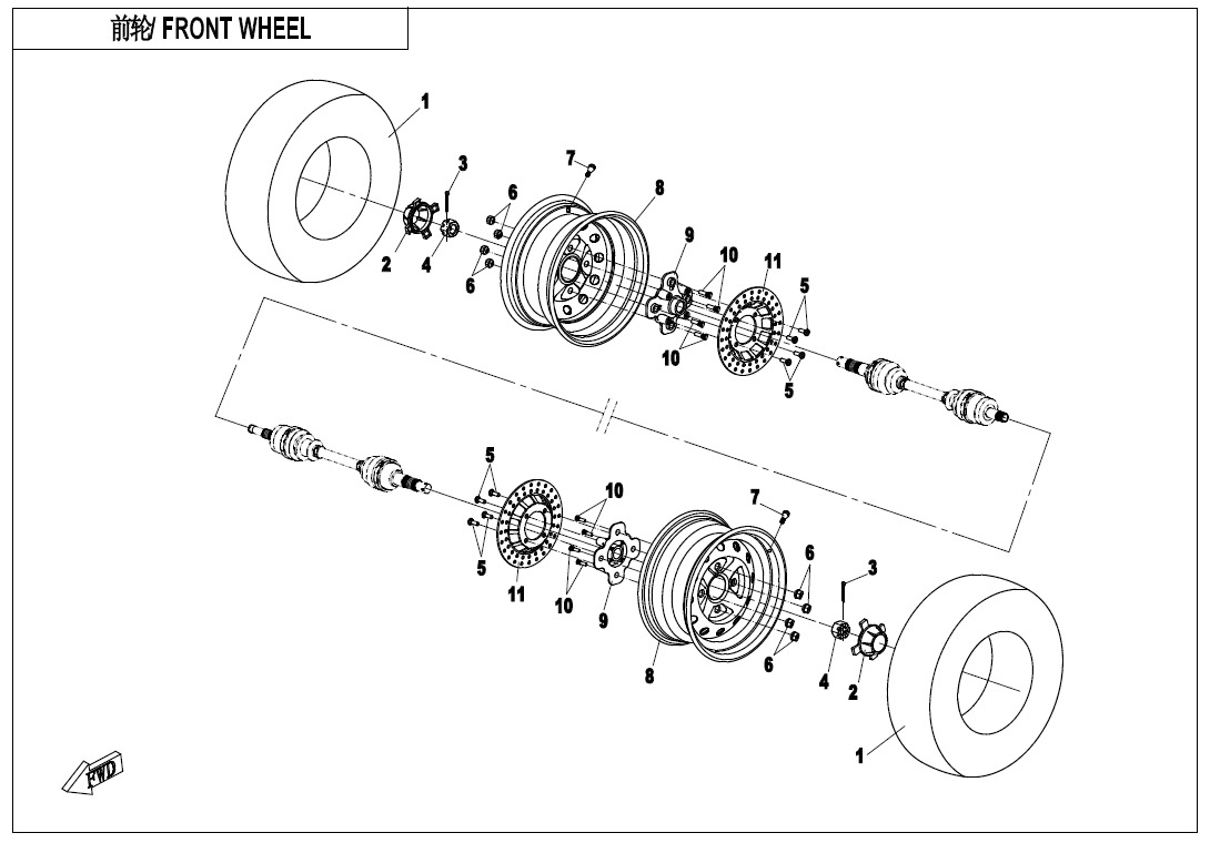 Picture of F07-A-V2 - FRONT WHEEL(EURO)