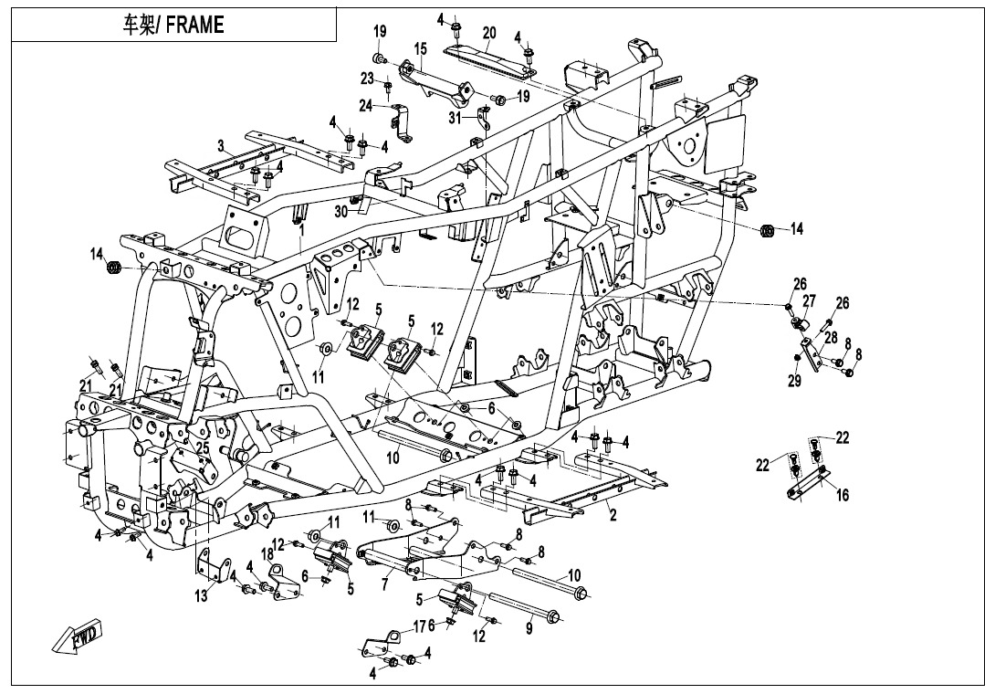 Picture of F03-A-V6 - FRAME(EURO)