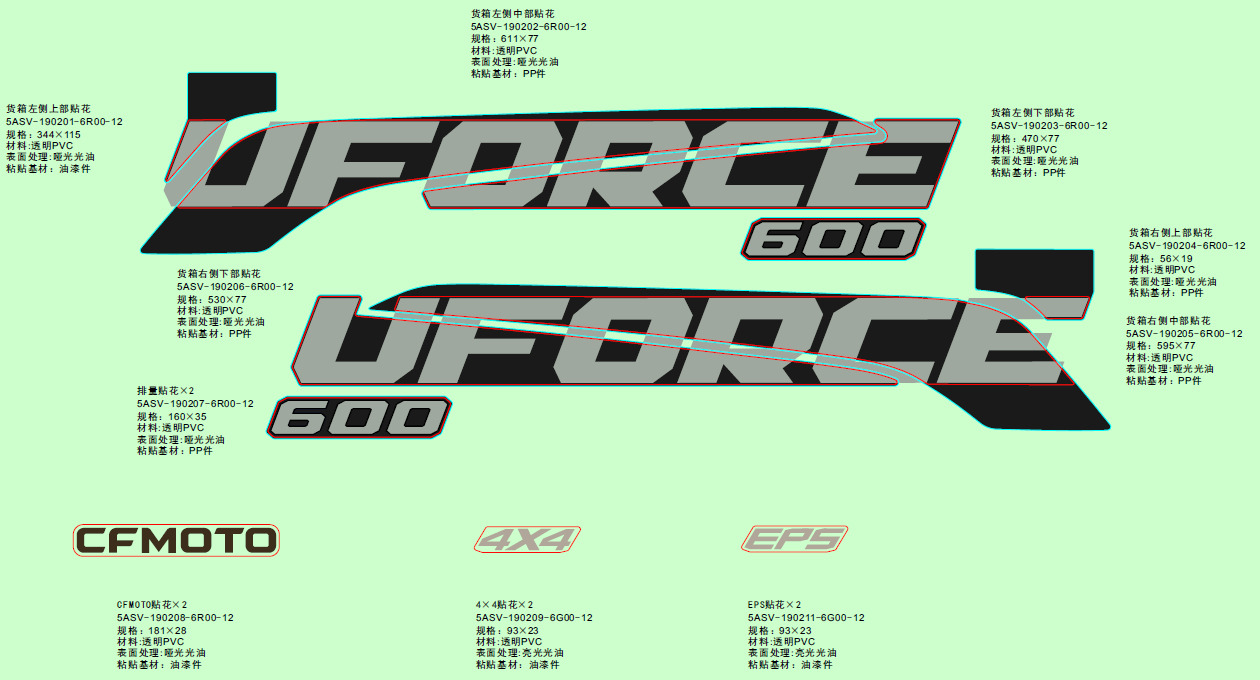 Picture of F19-1-C - DECAL KITS(TRUE TIMBER CAMO)