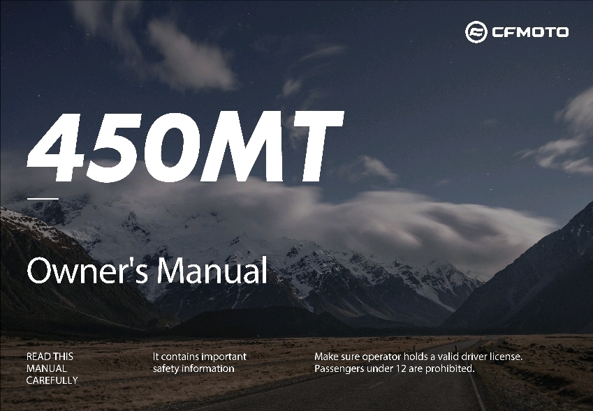 Picture of F38 - OWNER'S MANUAL