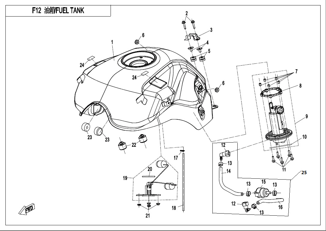 Picture of F12-V1 - FUEL TANK