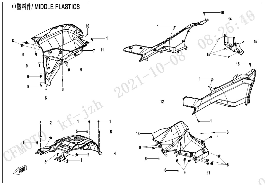 Picture of F04-4 - MIDDLE PLASTICS