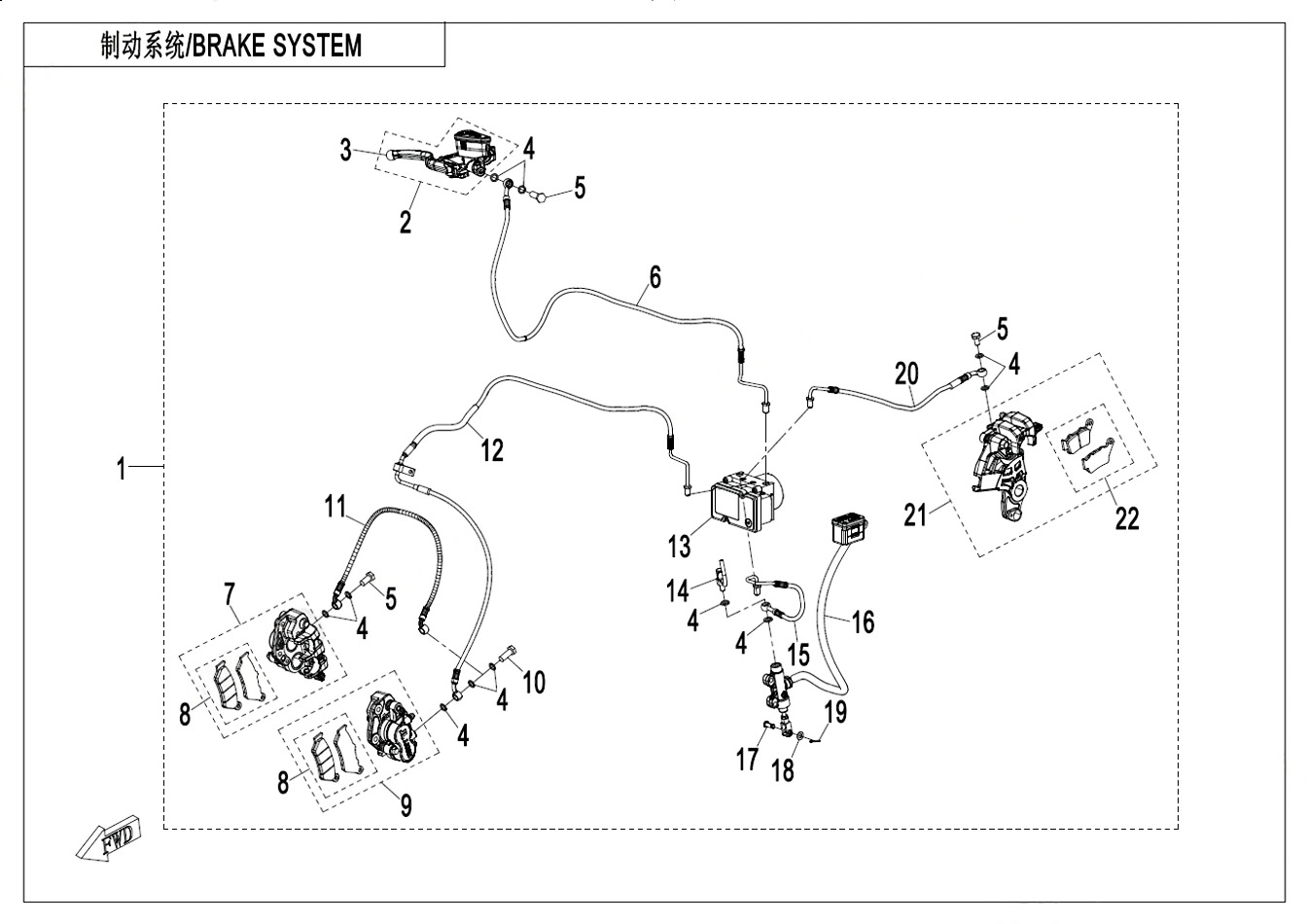 Picture of F08-1-B - BRAKE SYSTEM(ABS-DALU)