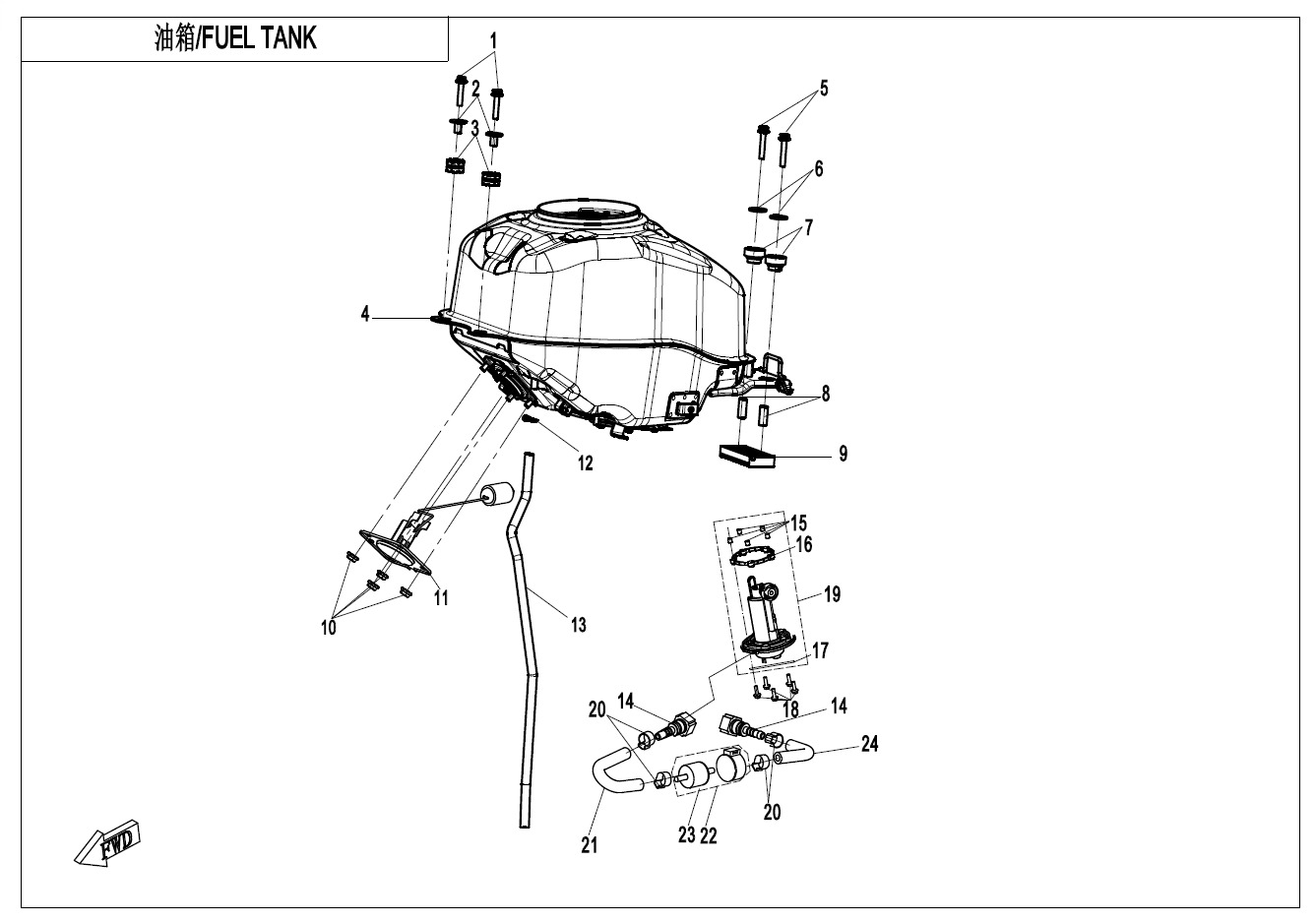 Picture of F12 - FUEL TANK