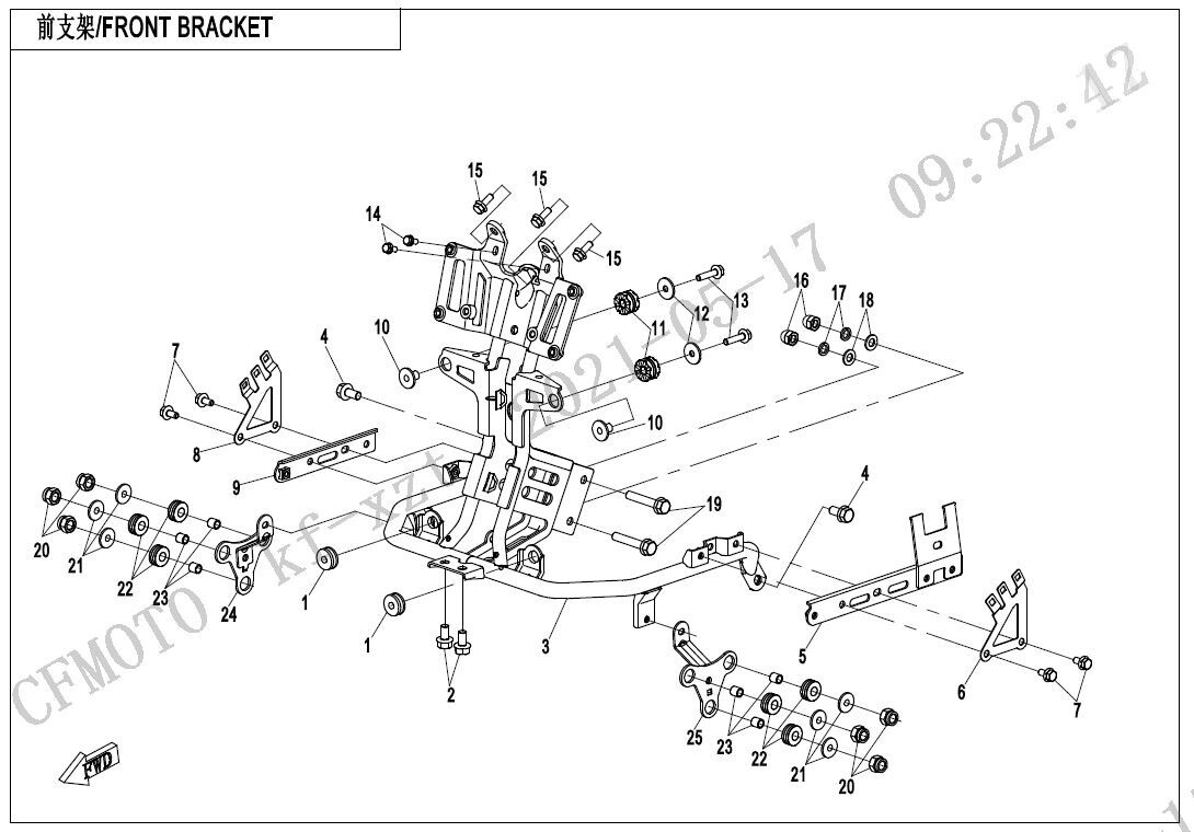 Picture of F03-1 - FRONT BRACKET