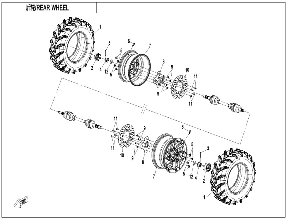 Picture of F11 - REAR WHEEL