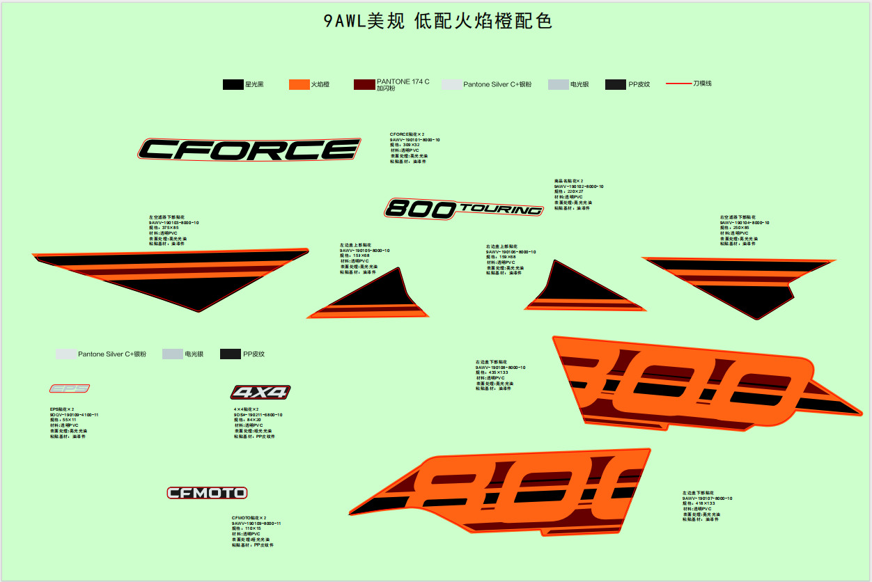 Picture of F19-1-A - DECAL,2024,NA(STANDARD,LAVA ORANGE)