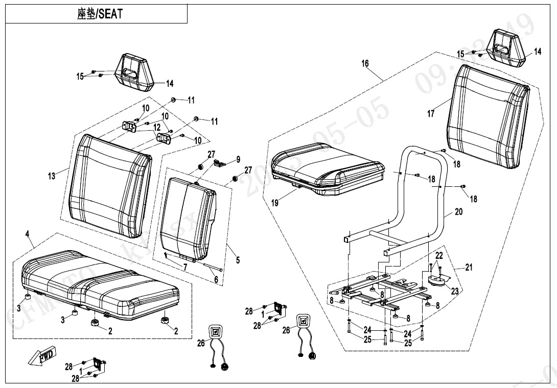 Picture of F13-B-V2 - SEAT(HEATING EQUIPMENT)