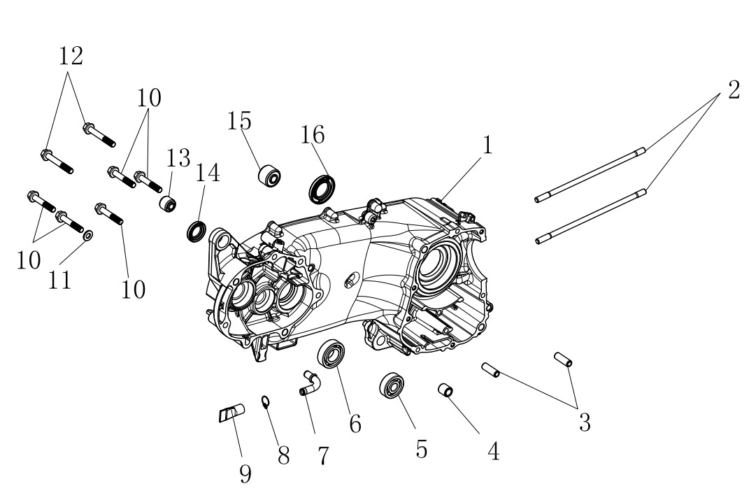 Picture of E01 - LEFT CRANKCASE