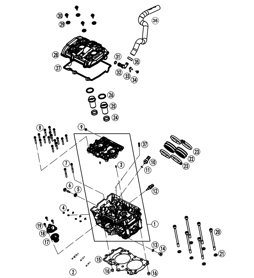 Picture of E02-1 - CYLINDER HEAD
