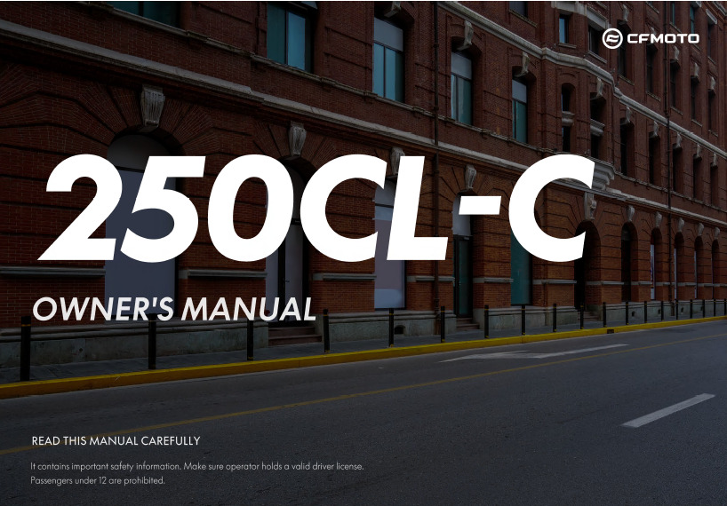 Picture of F38 - OWNERS MANUAL
