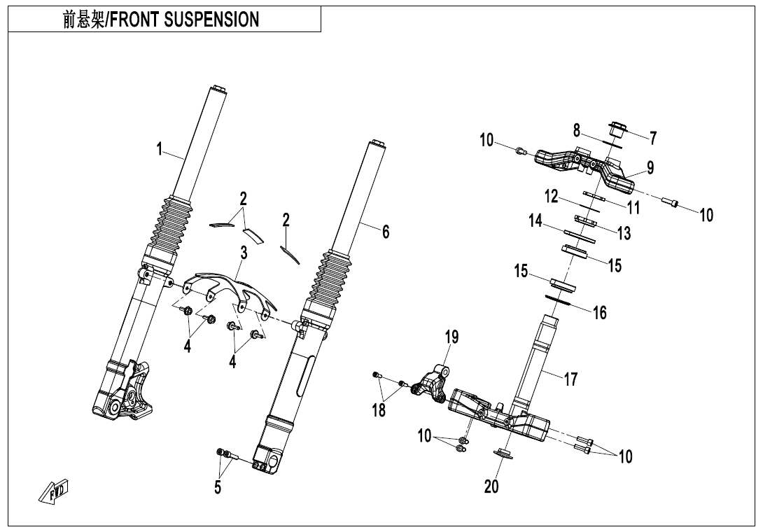 Picture of F05 - FRONT SUSPENSION