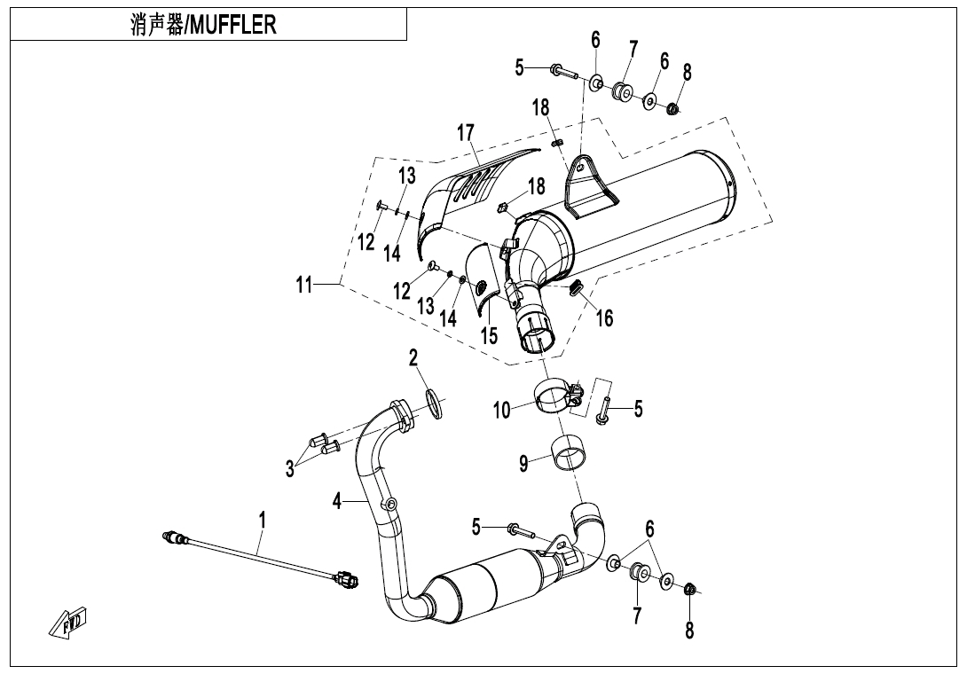 Picture of F02 - MUFFLER