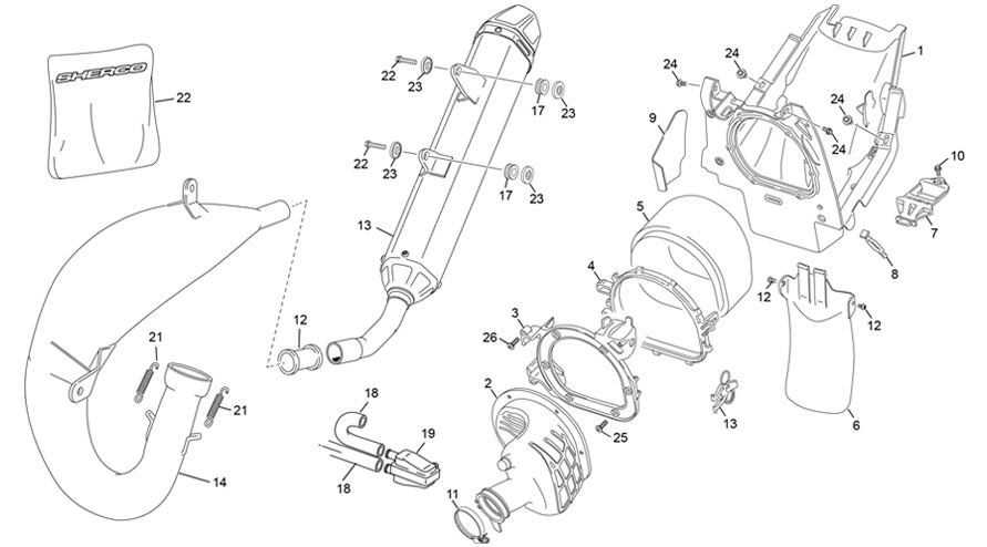 Picture of 05 - AIRBOX - EXHAUST SYSTEM