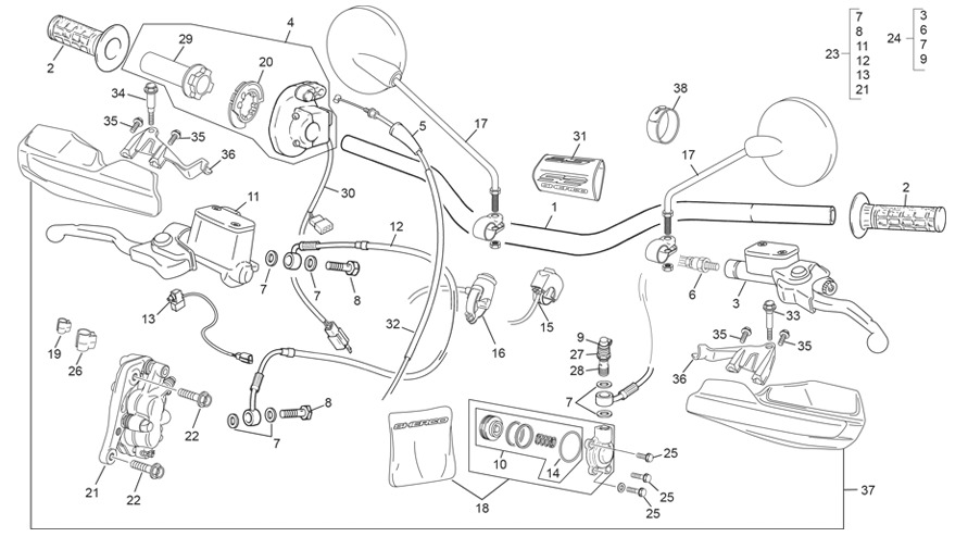 Picture of 12 - HANDLEBAR