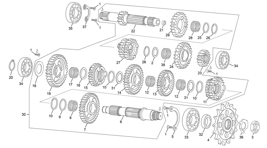 Picture of 17 - GEAR SET