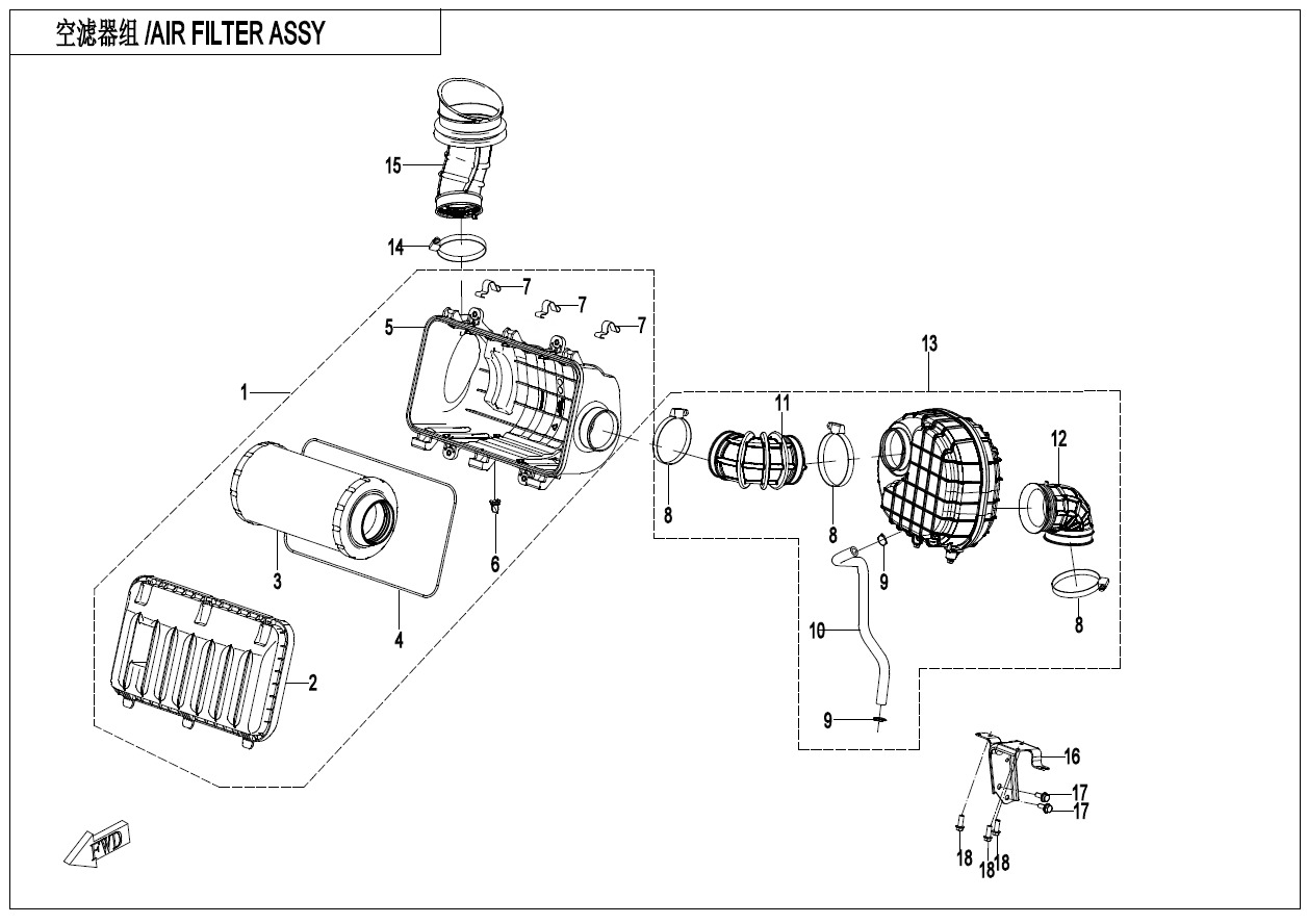 Picture of F41 - AIR FILTER ASSY