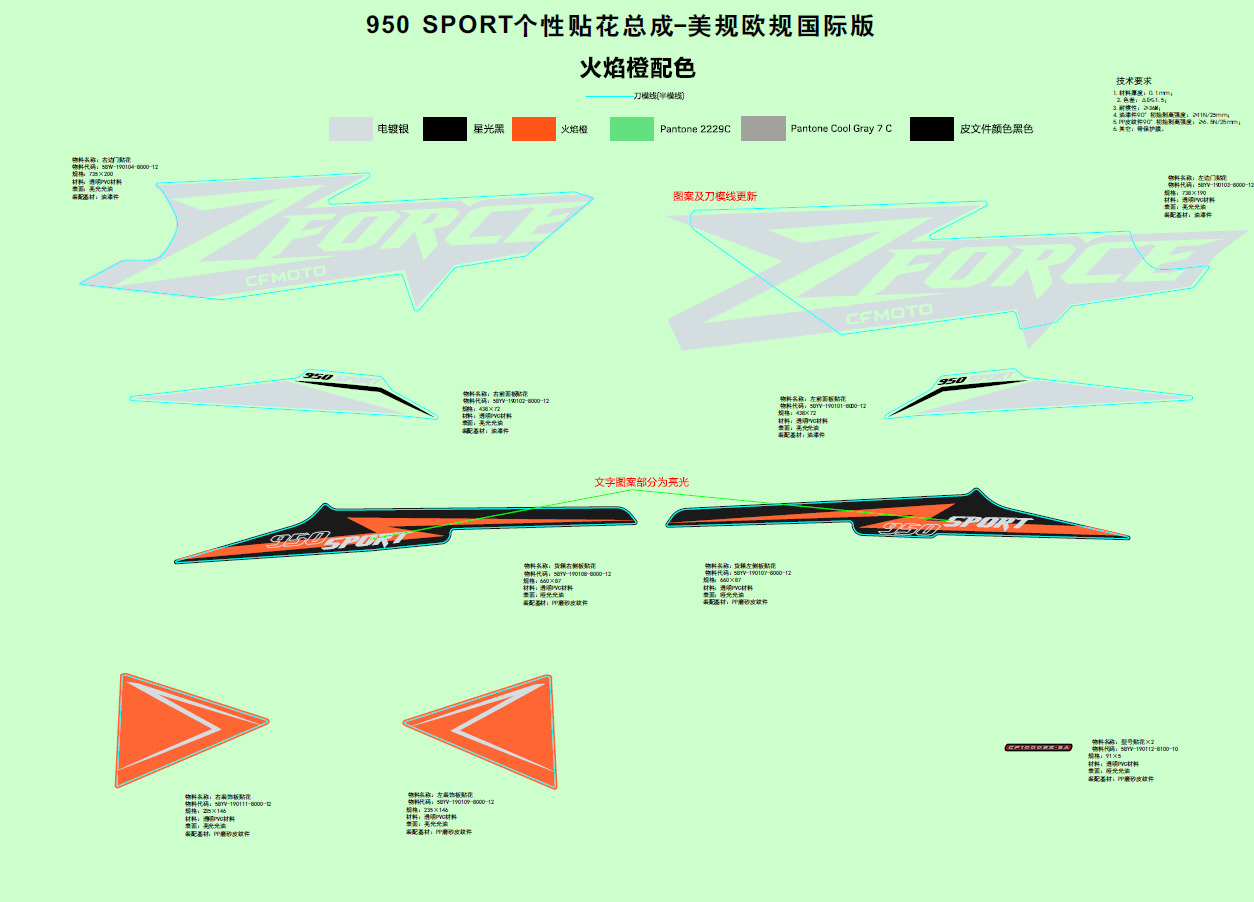 Picture of F19-1-C - DECAL(LAVA ORANGE)