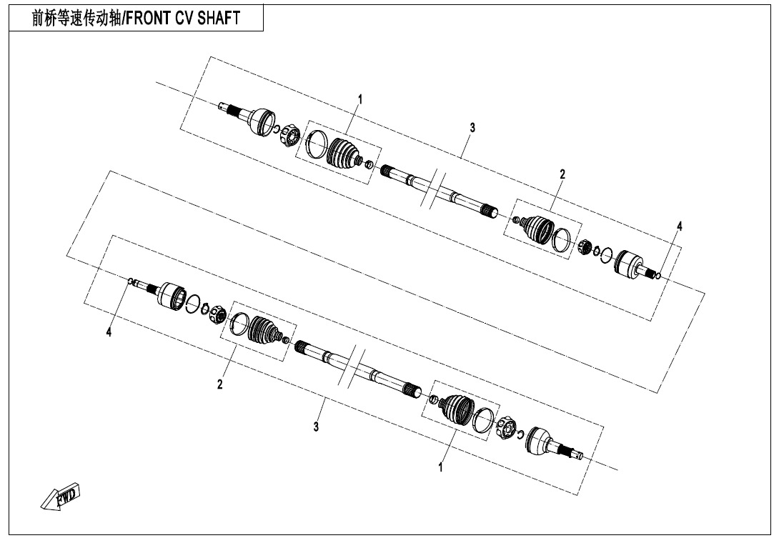 Picture of F27 - FRONT CV SHAFT