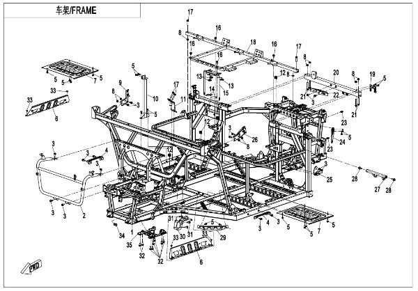 CFMOTO. F03 - Frame - , Sherco