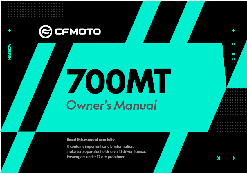 Picture of F38-A - OWNERS MANUAL