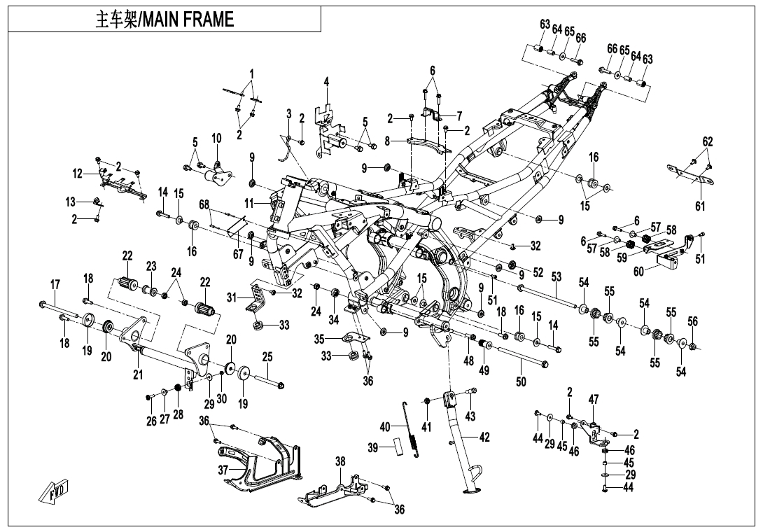 Picture of F03-2 - FRAME ASSY