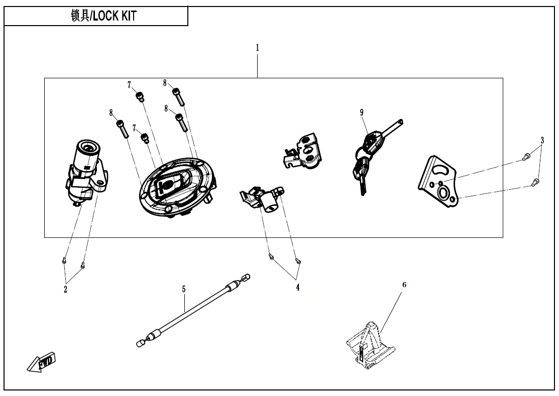 Picture of F01 - LOCK KIT