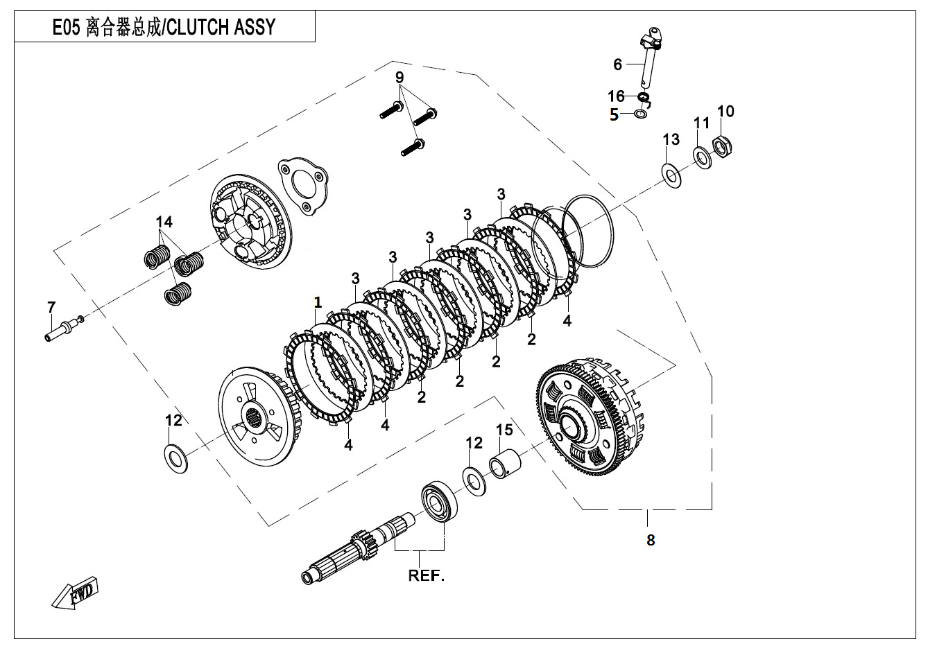 Picture of E05 - CLUTCH(SLIPPING CLUTCH )
