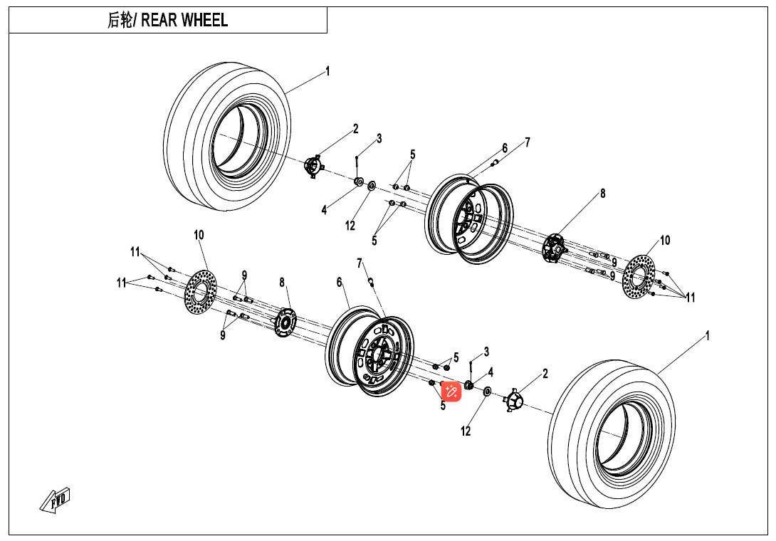 Picture of F11 - REAR WHEEL