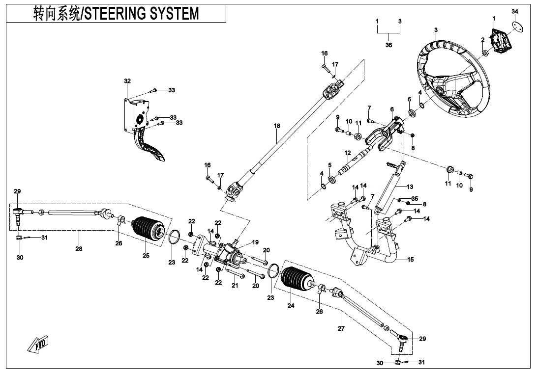 Picture of F10-B-V2 - STEERING SYSTEM