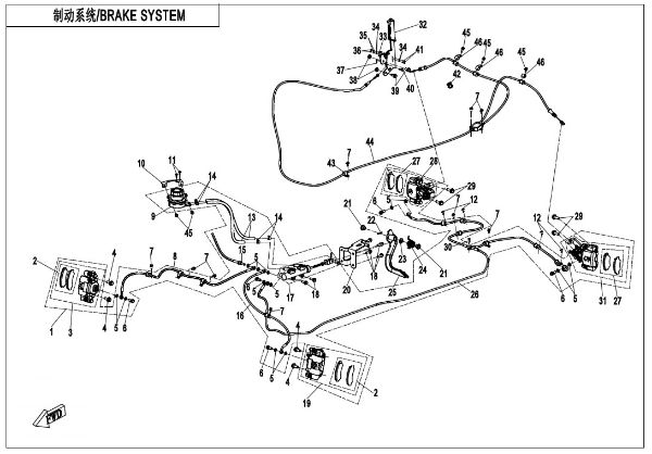 CFMOTO. F08-V3 - Brake System - , Sherco