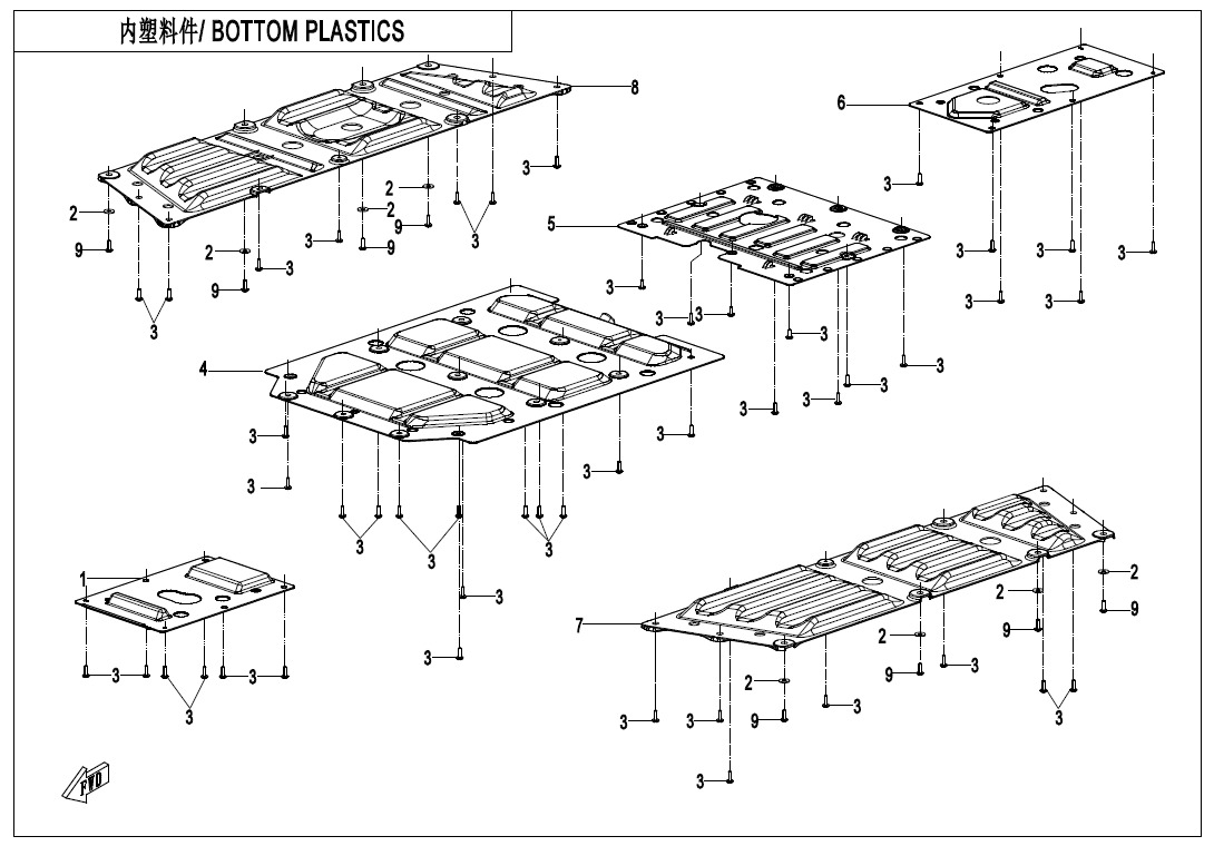 Picture of F04-5-V3 - BOTTOM PLASTICS