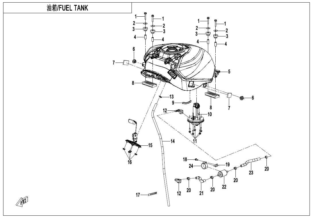 Picture of F12 - FUEL TANK