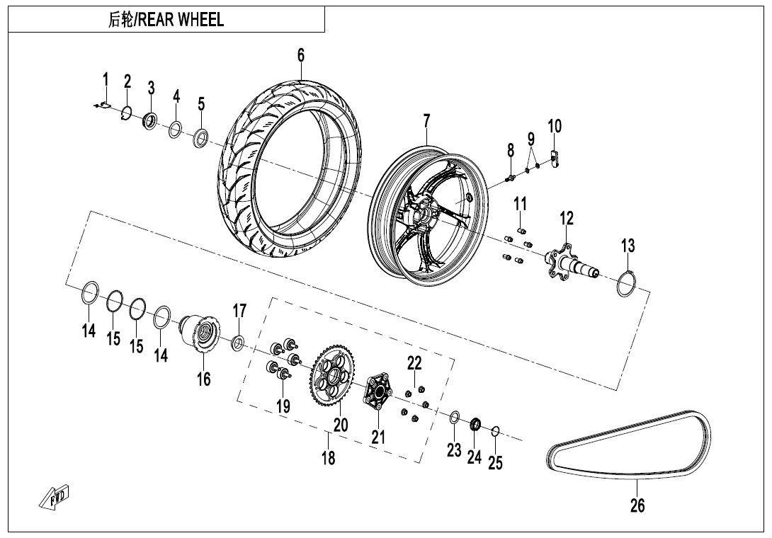 Picture of F11 - REAR WHEEL
