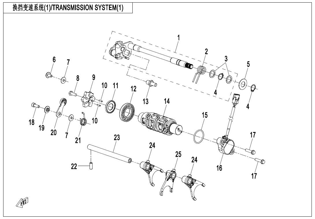 Picture of E06-1 - TRANSMISSION SYSTEM(1)