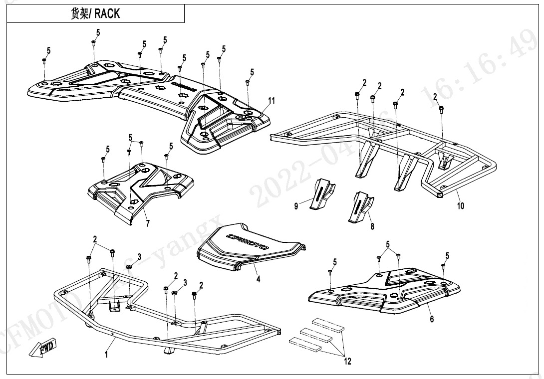 Picture of F14-A - RACK(PLASTIC)