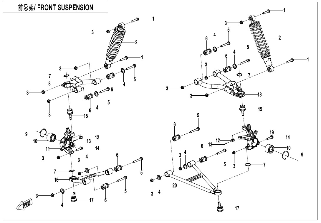 Picture of F05 - FRONT SUSPENSION