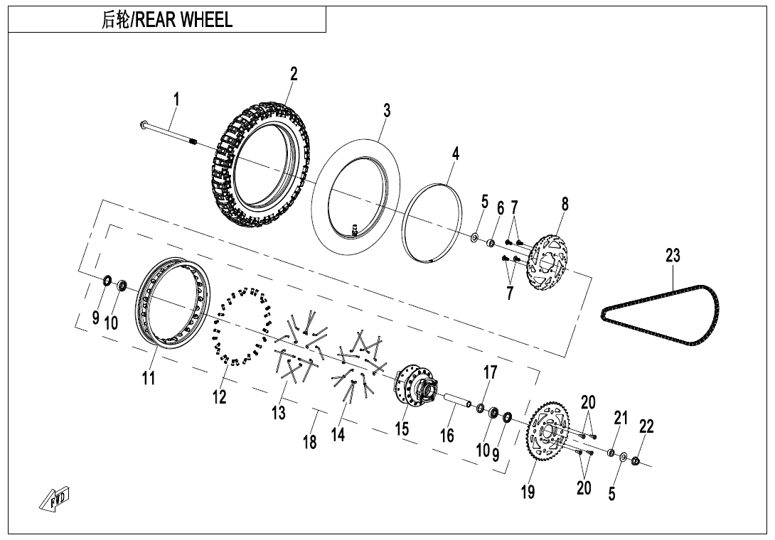 Picture of F11 - REAR WHEEL