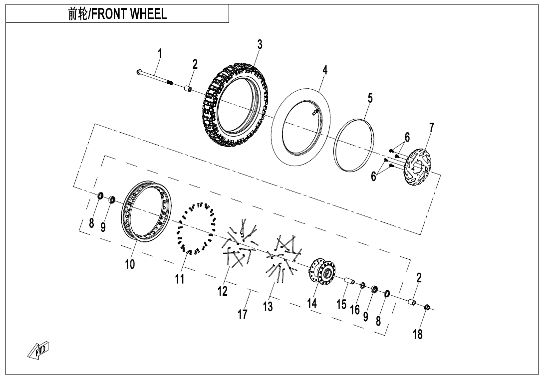 Picture of F07 - FRONT WHEEL