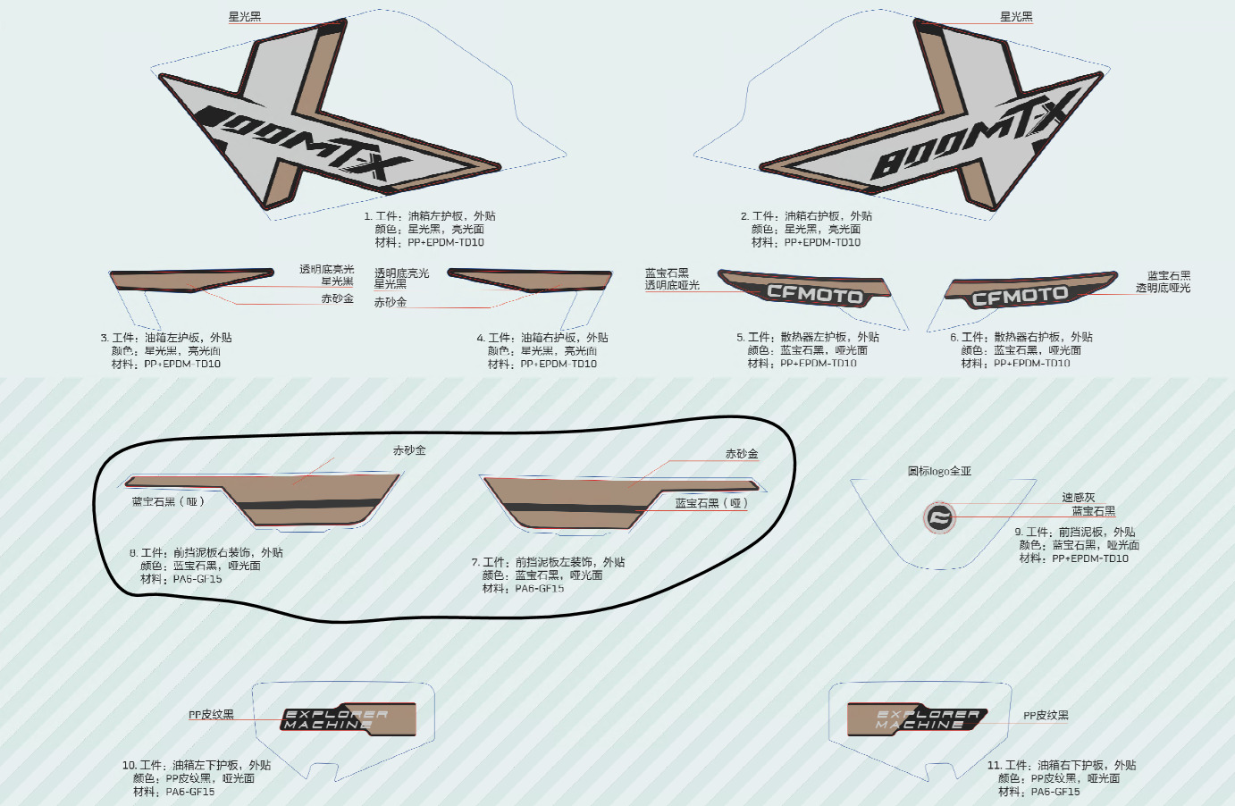 Picture of F19-1-V2 - DECALS(Nebula Black)