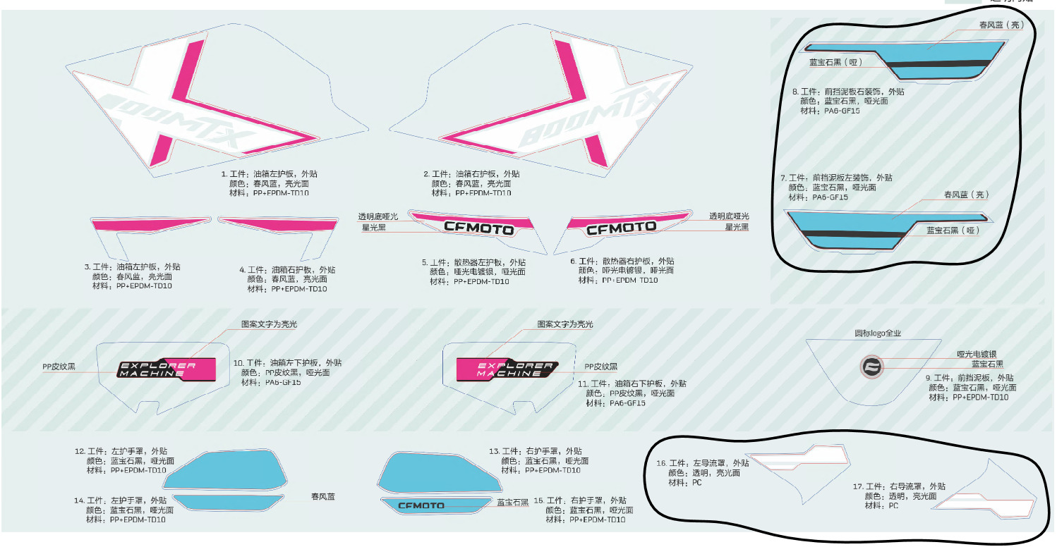 Picture of F19-2-V3 - DECALS(Zephyr Blue)