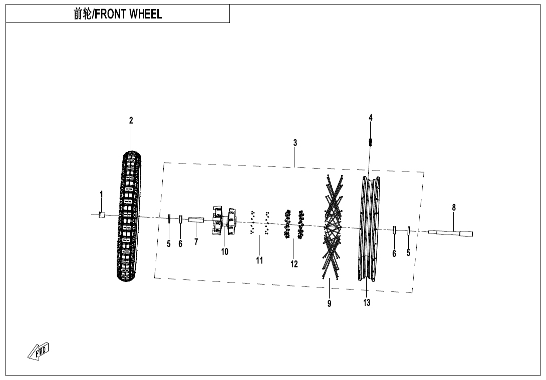 Picture of F07 - FRONT WHEEL