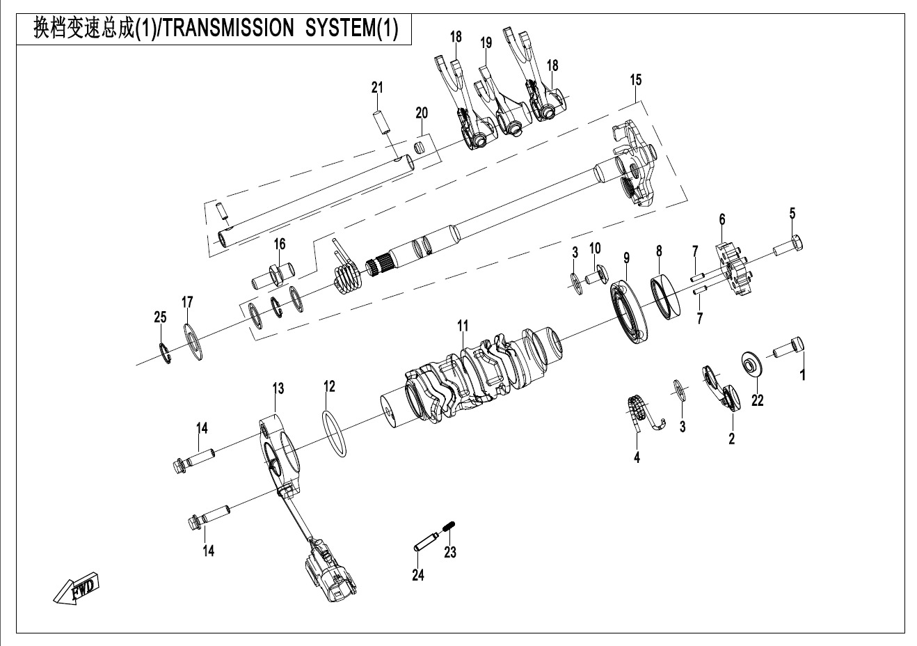 Picture of E06-1 - TRANSMISSION SYSTEM(1)