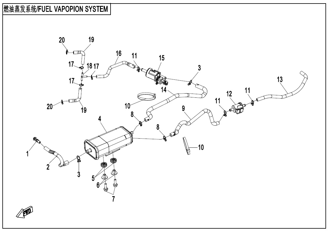 Picture of F36 - FUEL VAPOPIN SYSTEM