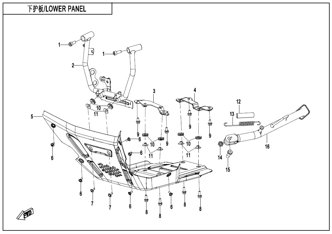 Picture of F03-3 - LOWER PANEL