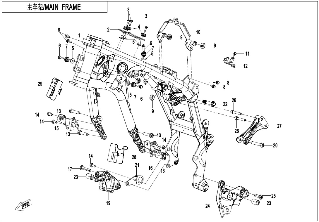 Picture of F03-1 - MAIN FRAME