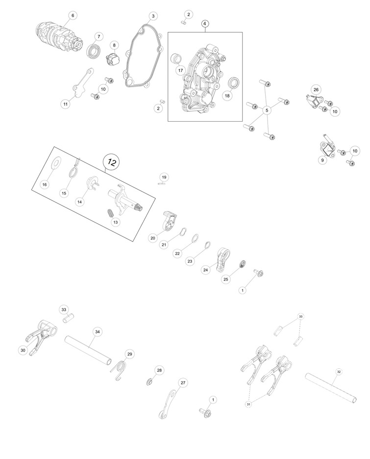 Picture of E05 - SHIFTING MECHANISM