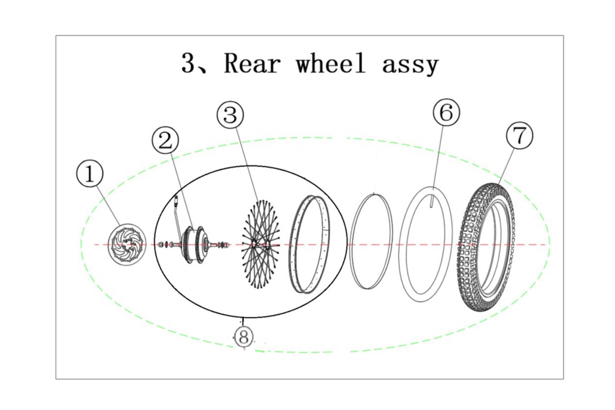 Picture of 03 - REAR WHEEL ASSY